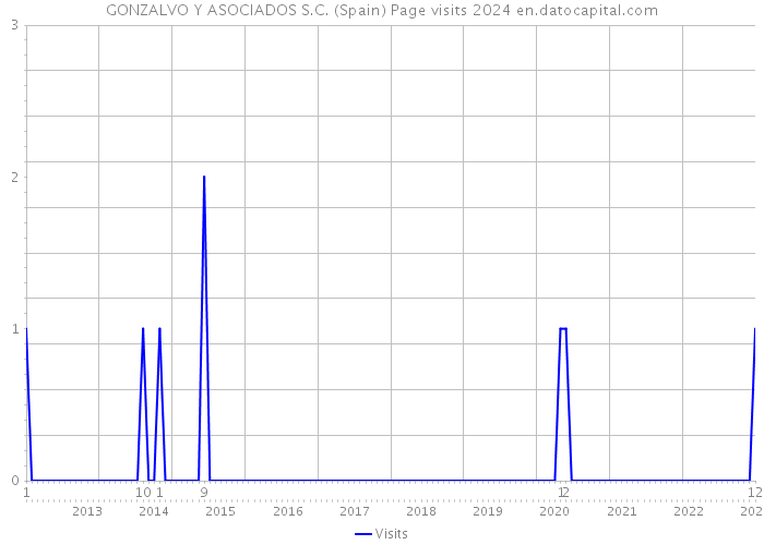 GONZALVO Y ASOCIADOS S.C. (Spain) Page visits 2024 