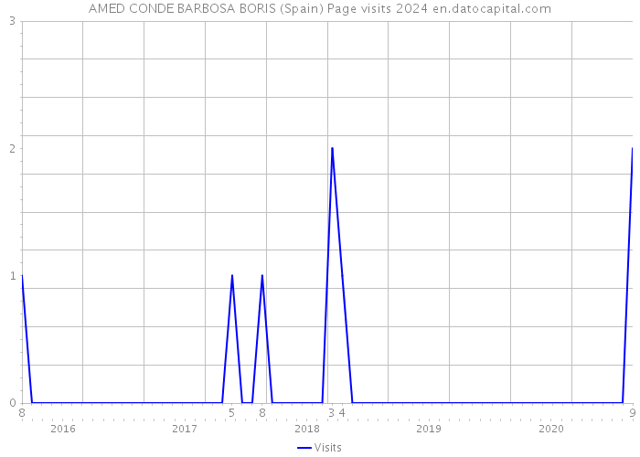 AMED CONDE BARBOSA BORIS (Spain) Page visits 2024 