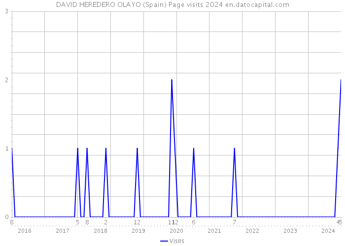 DAVID HEREDERO OLAYO (Spain) Page visits 2024 