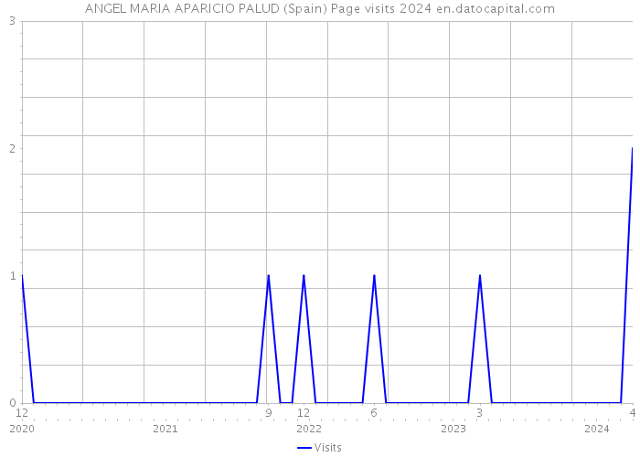 ANGEL MARIA APARICIO PALUD (Spain) Page visits 2024 