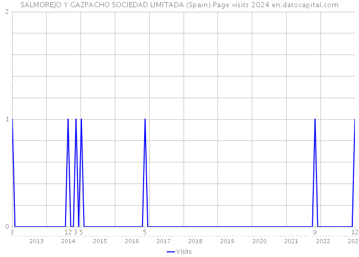 SALMOREJO Y GAZPACHO SOCIEDAD LIMITADA (Spain) Page visits 2024 