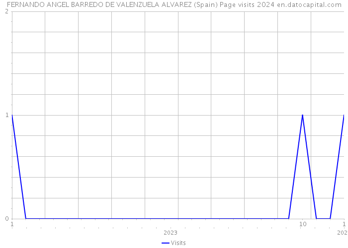 FERNANDO ANGEL BARREDO DE VALENZUELA ALVAREZ (Spain) Page visits 2024 