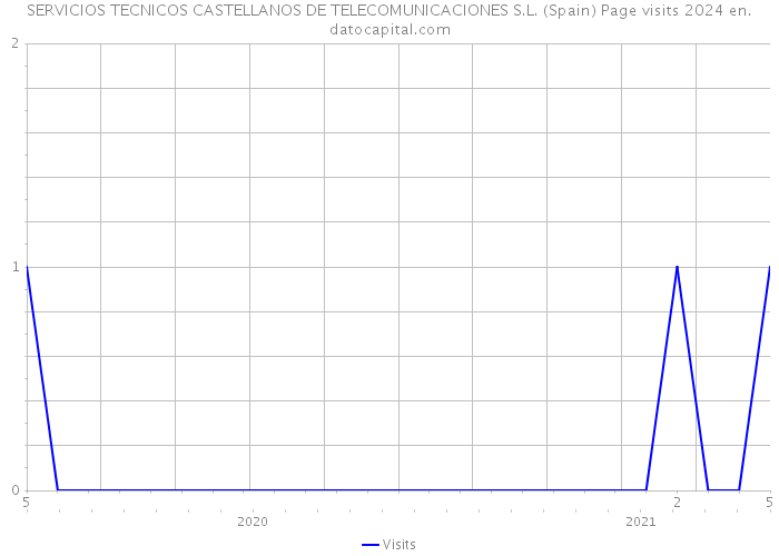 SERVICIOS TECNICOS CASTELLANOS DE TELECOMUNICACIONES S.L. (Spain) Page visits 2024 
