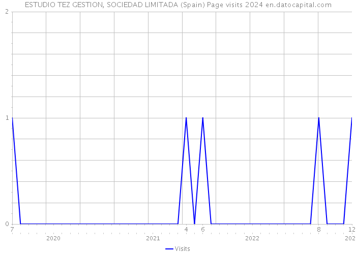 ESTUDIO TEZ GESTION, SOCIEDAD LIMITADA (Spain) Page visits 2024 