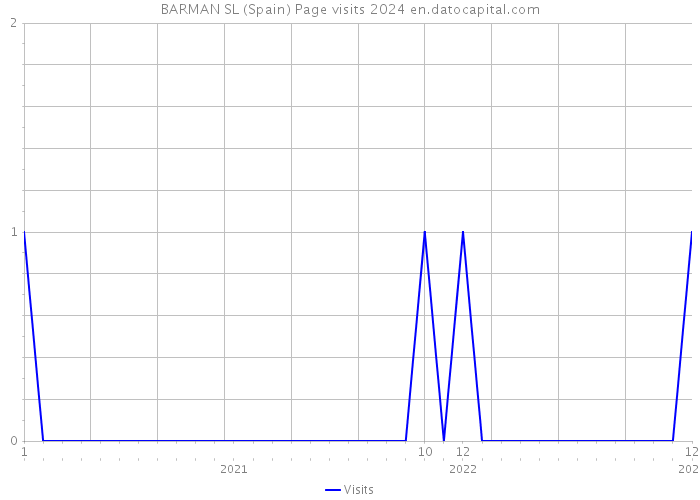 BARMAN SL (Spain) Page visits 2024 