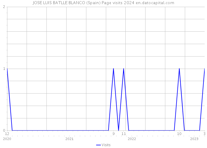 JOSE LUIS BATLLE BLANCO (Spain) Page visits 2024 