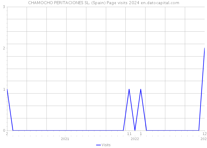 CHAMOCHO PERITACIONES SL. (Spain) Page visits 2024 