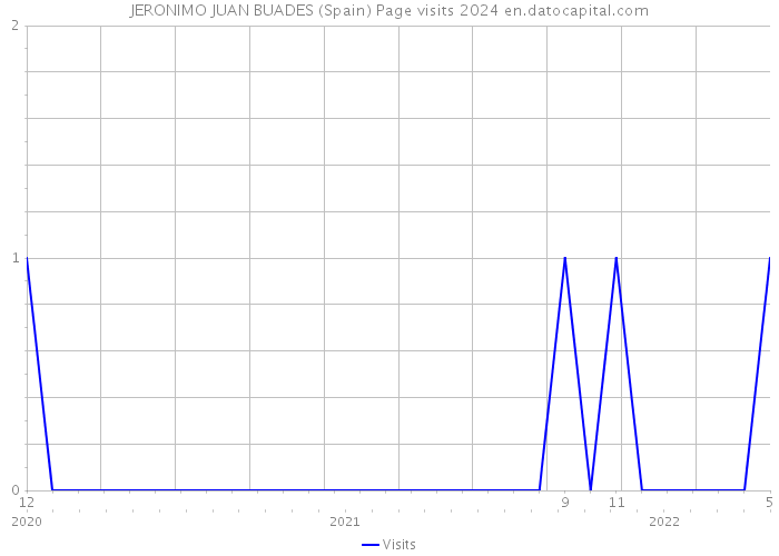 JERONIMO JUAN BUADES (Spain) Page visits 2024 