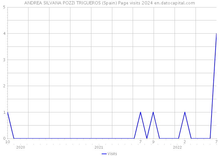 ANDREA SILVANA POZZI TRIGUEROS (Spain) Page visits 2024 