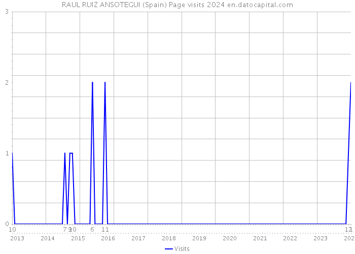 RAUL RUIZ ANSOTEGUI (Spain) Page visits 2024 