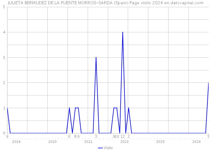 JULIETA BERMUDEZ DE LA PUENTE MORROS-SARDA (Spain) Page visits 2024 