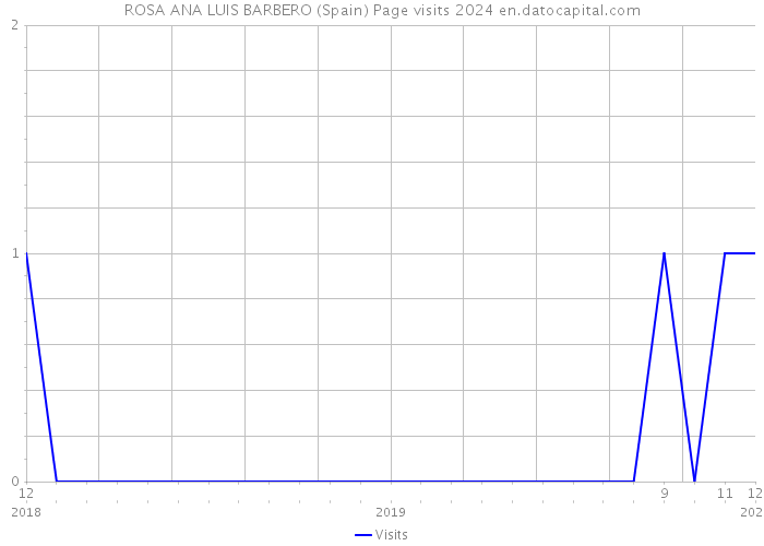 ROSA ANA LUIS BARBERO (Spain) Page visits 2024 