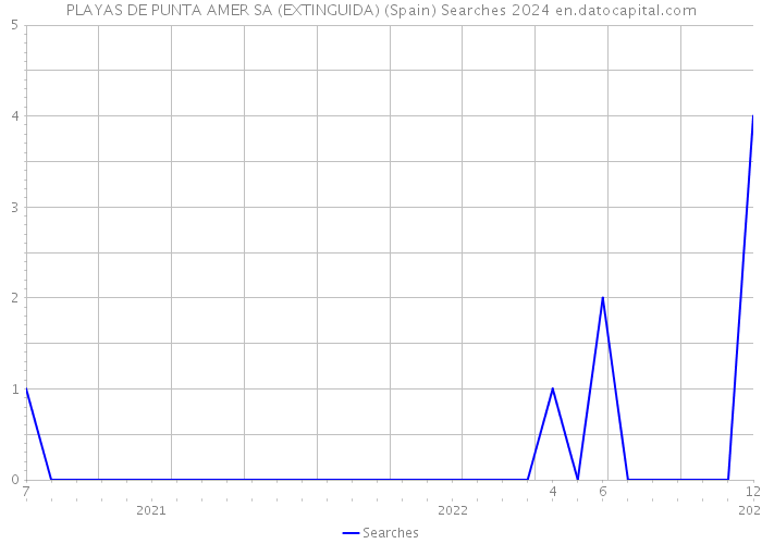 PLAYAS DE PUNTA AMER SA (EXTINGUIDA) (Spain) Searches 2024 