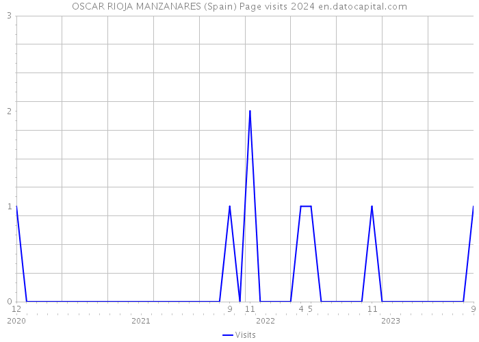 OSCAR RIOJA MANZANARES (Spain) Page visits 2024 