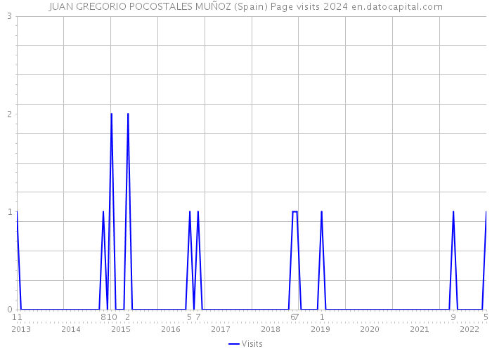 JUAN GREGORIO POCOSTALES MUÑOZ (Spain) Page visits 2024 