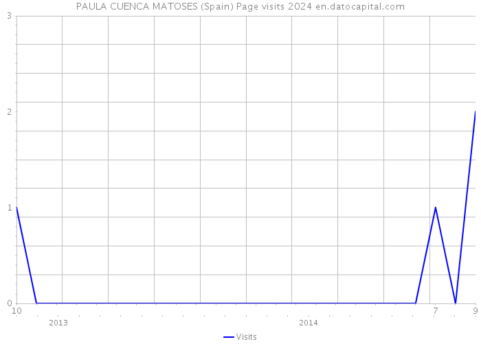 PAULA CUENCA MATOSES (Spain) Page visits 2024 