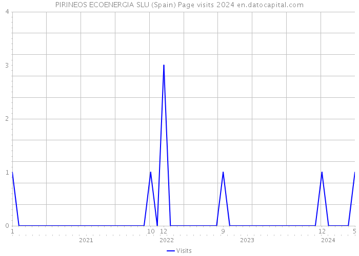PIRINEOS ECOENERGIA SLU (Spain) Page visits 2024 