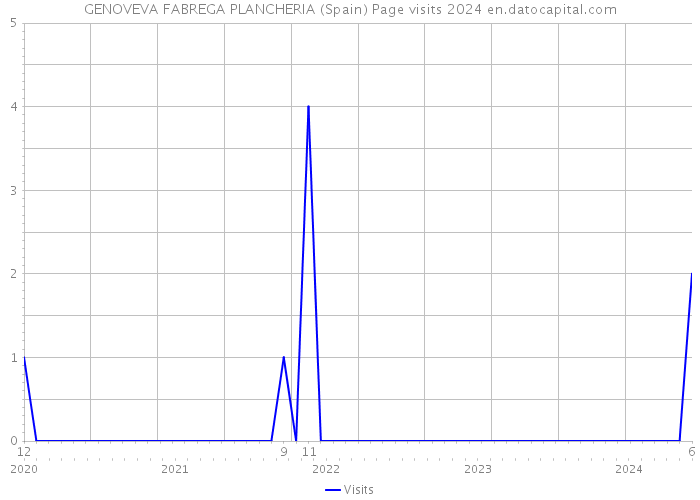 GENOVEVA FABREGA PLANCHERIA (Spain) Page visits 2024 