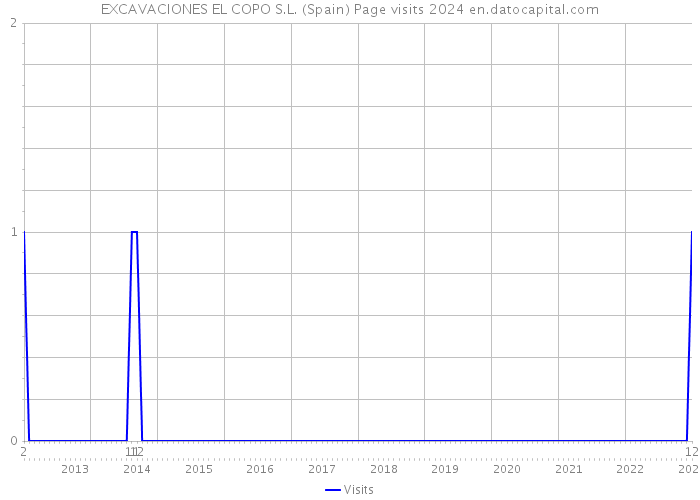 EXCAVACIONES EL COPO S.L. (Spain) Page visits 2024 