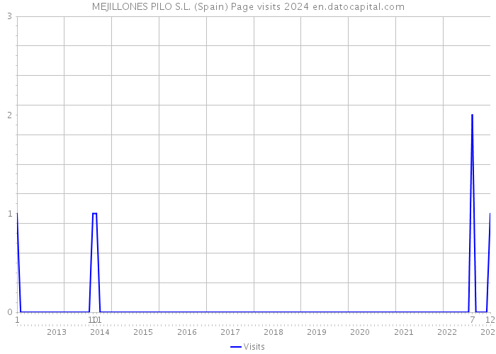 MEJILLONES PILO S.L. (Spain) Page visits 2024 