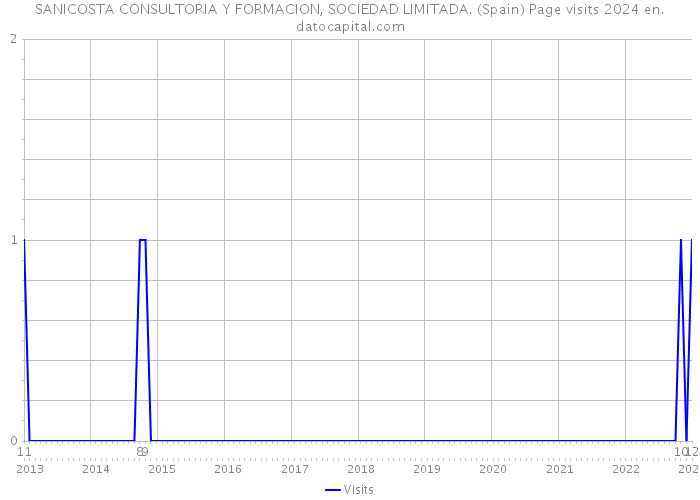 SANICOSTA CONSULTORIA Y FORMACION, SOCIEDAD LIMITADA. (Spain) Page visits 2024 