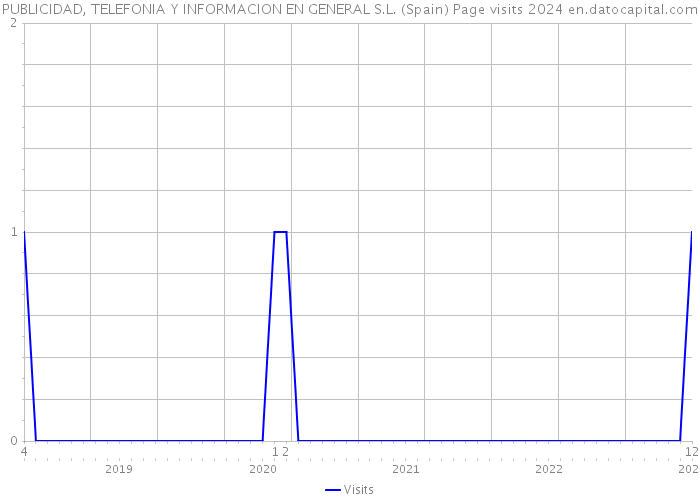PUBLICIDAD, TELEFONIA Y INFORMACION EN GENERAL S.L. (Spain) Page visits 2024 