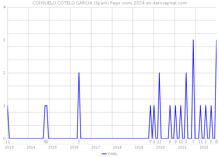 CONSUELO COTELO GARCIA (Spain) Page visits 2024 