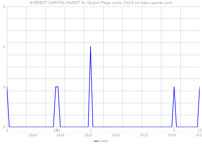 EVEREST CAPITAL INVEST SL (Spain) Page visits 2024 