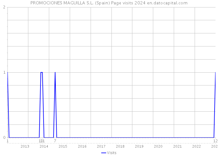 PROMOCIONES MAGUILLA S.L. (Spain) Page visits 2024 