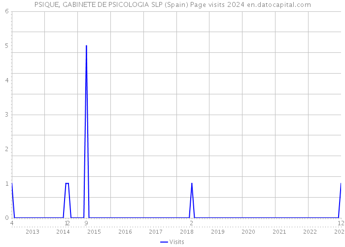 PSIQUE, GABINETE DE PSICOLOGIA SLP (Spain) Page visits 2024 