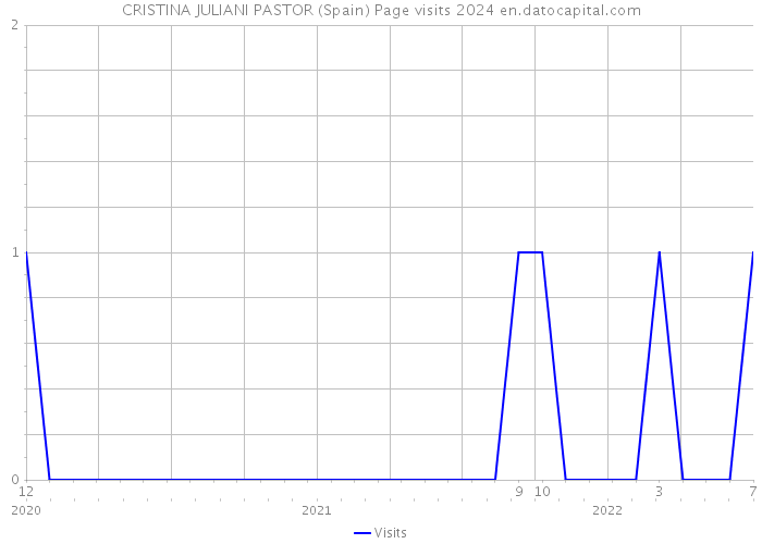CRISTINA JULIANI PASTOR (Spain) Page visits 2024 