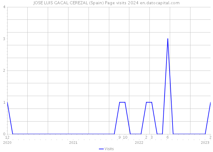 JOSE LUIS GACAL CEREZAL (Spain) Page visits 2024 