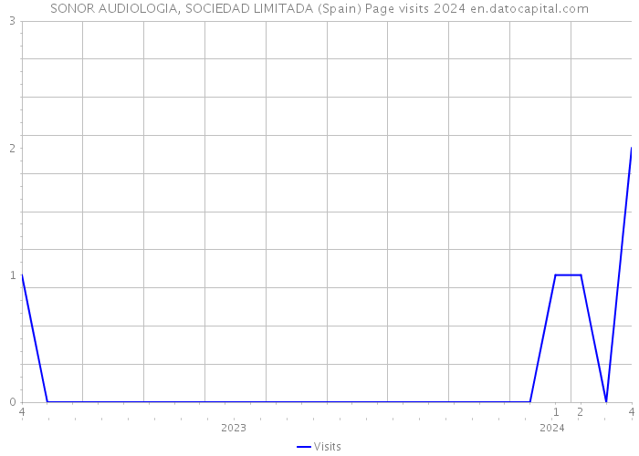 SONOR AUDIOLOGIA, SOCIEDAD LIMITADA (Spain) Page visits 2024 