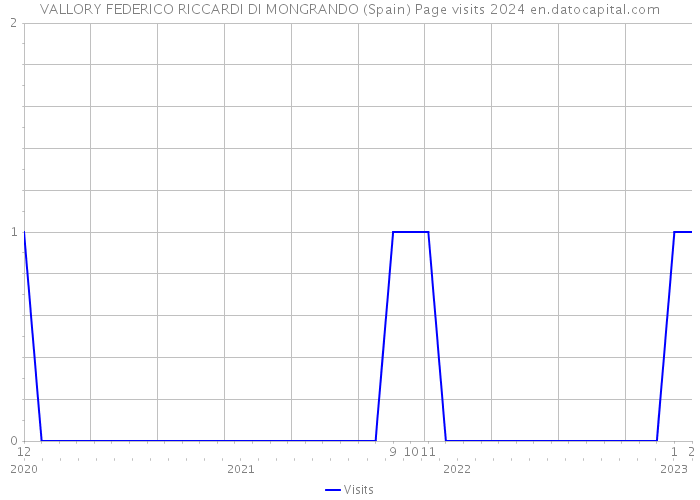 VALLORY FEDERICO RICCARDI DI MONGRANDO (Spain) Page visits 2024 