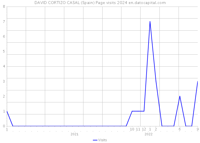 DAVID CORTIZO CASAL (Spain) Page visits 2024 