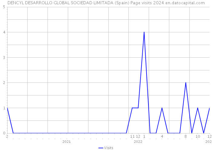 DENCYL DESARROLLO GLOBAL SOCIEDAD LIMITADA (Spain) Page visits 2024 