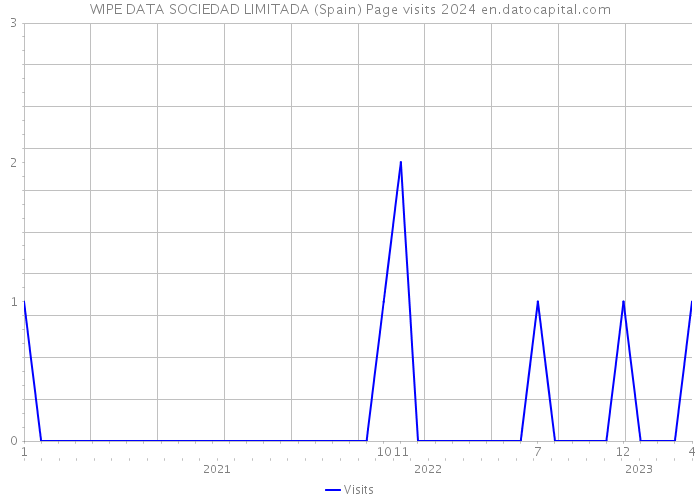 WIPE DATA SOCIEDAD LIMITADA (Spain) Page visits 2024 