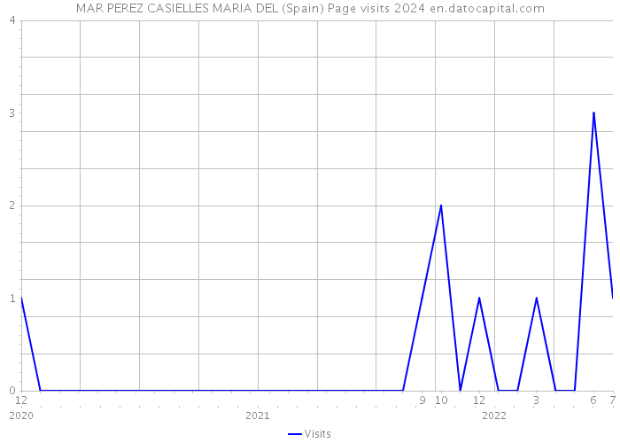 MAR PEREZ CASIELLES MARIA DEL (Spain) Page visits 2024 