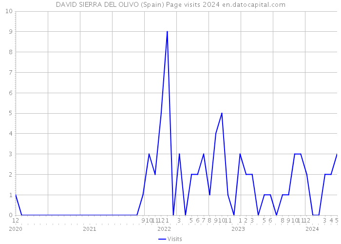DAVID SIERRA DEL OLIVO (Spain) Page visits 2024 