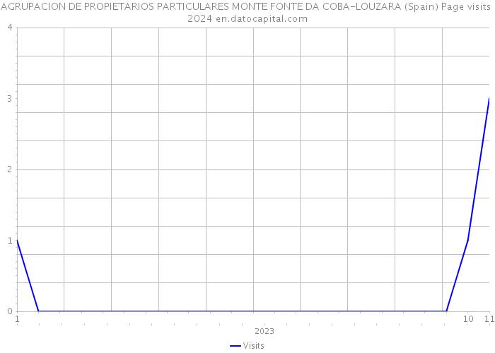 AGRUPACION DE PROPIETARIOS PARTICULARES MONTE FONTE DA COBA-LOUZARA (Spain) Page visits 2024 