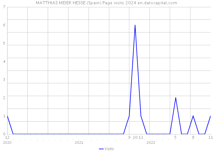 MATTHIAS MEIER HESSE (Spain) Page visits 2024 