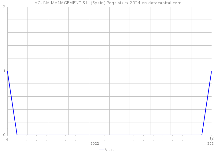 LAGUNA MANAGEMENT S.L. (Spain) Page visits 2024 