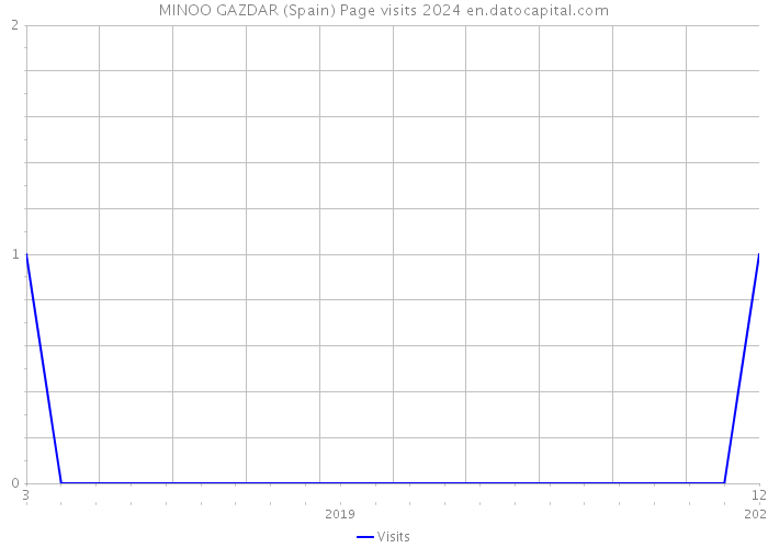 MINOO GAZDAR (Spain) Page visits 2024 