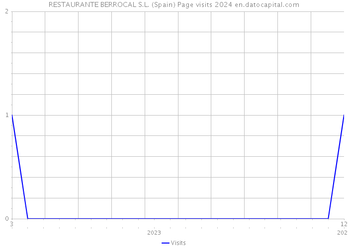 RESTAURANTE BERROCAL S.L. (Spain) Page visits 2024 