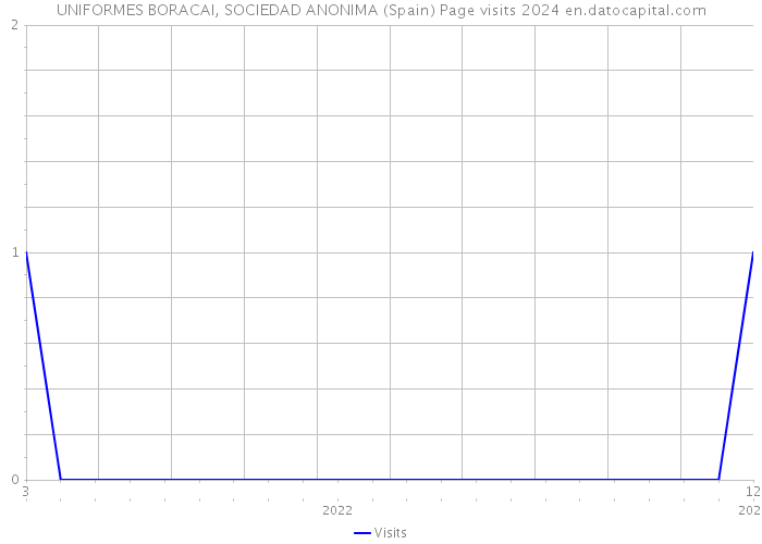 UNIFORMES BORACAI, SOCIEDAD ANONIMA (Spain) Page visits 2024 