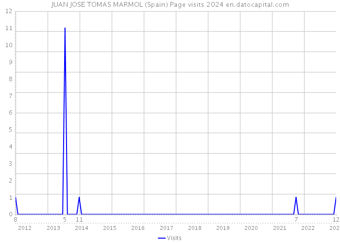 JUAN JOSE TOMAS MARMOL (Spain) Page visits 2024 