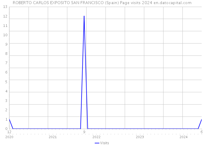 ROBERTO CARLOS EXPOSITO SAN FRANCISCO (Spain) Page visits 2024 