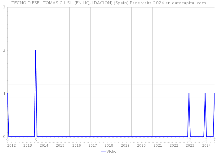 TECNO DIESEL TOMAS GIL SL. (EN LIQUIDACION) (Spain) Page visits 2024 