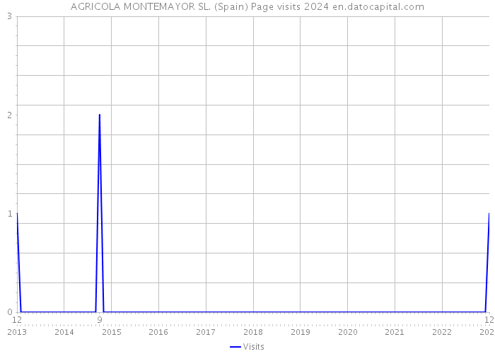 AGRICOLA MONTEMAYOR SL. (Spain) Page visits 2024 