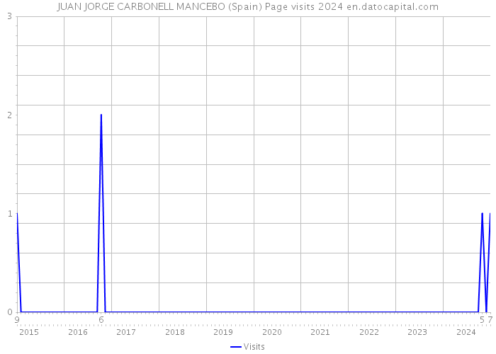 JUAN JORGE CARBONELL MANCEBO (Spain) Page visits 2024 